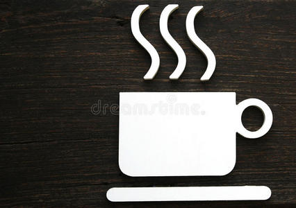 热咖啡杯标志