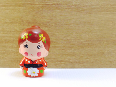 可爱公仔可爱的日本女孩陶瓷娃娃照片