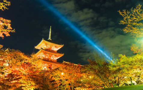 美丽的建筑，在清水寺京都