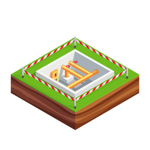 与通讯, 水管, ele 屋子的三维地基照片