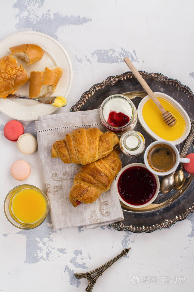 传统的法国早餐