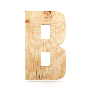 3d 装饰木制字母 大写字母 B