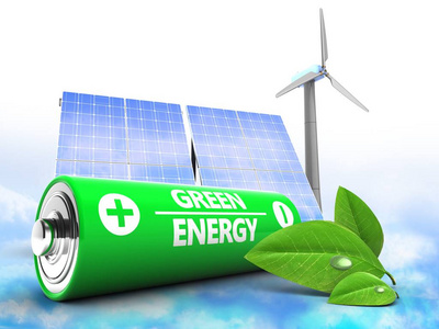 绿色能源标志图片