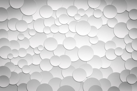 抽象的 3d 白色圆圈图案背景