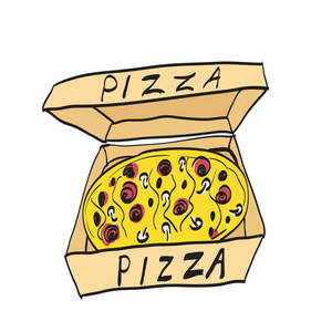 比萨饼图标的设计