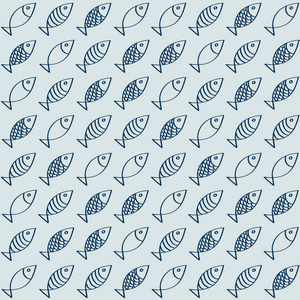 鱼抽象意境图图片