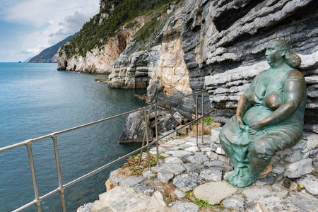 圣地牙哥雕像上悬崖视图全景等