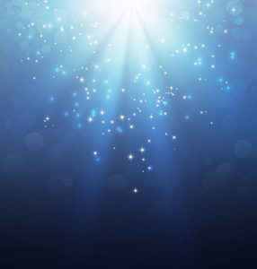 神圣之光神圣之光在蓝色照片