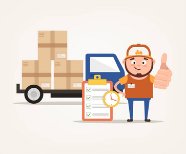 矢量平面卡通插画照片