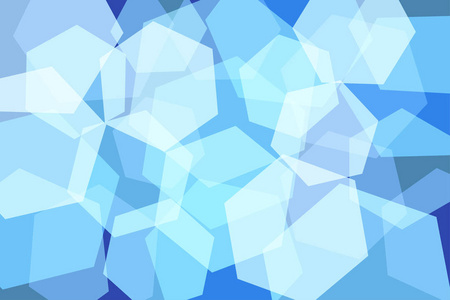 淡蓝色六边形抽象背景
