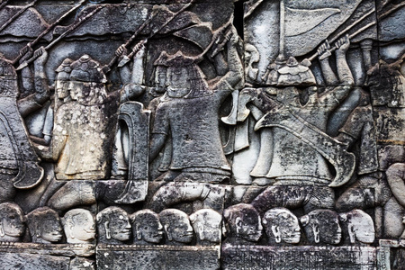 老高棉艺术雕刻浮雕图片