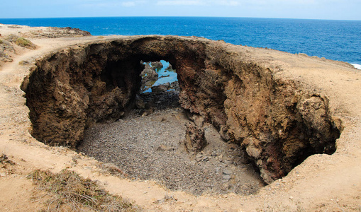El Rayo 纳维，大圆石坑洞，特内里费岛，加那利群岛