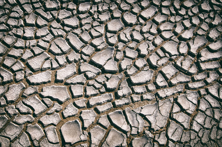 顶视图破解干地面抽象背景