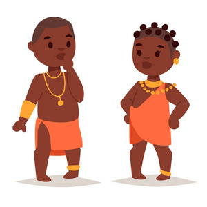 马赛人非洲人民在传统服装快乐的人家庭矢量图