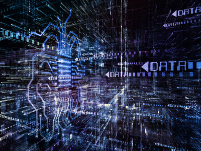 数字化的虚拟世界照片