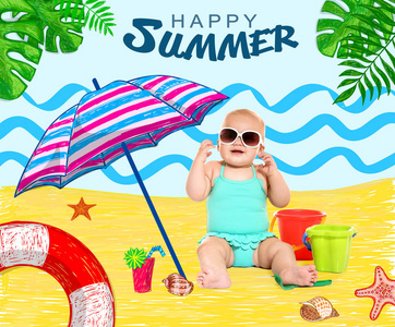 海滩画素材图片 海滩画图片素材下载 摄图新视界