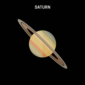土星平面图标