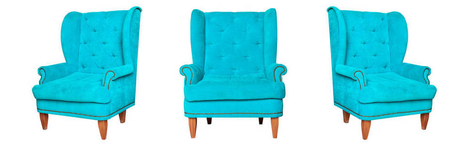 纺织经典蓝色椅子