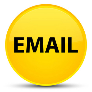 电子邮件特殊黄色圆按钮