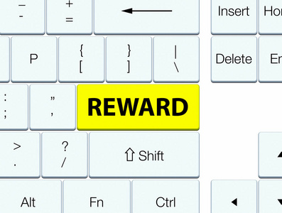 奖励黄色键盘按钮