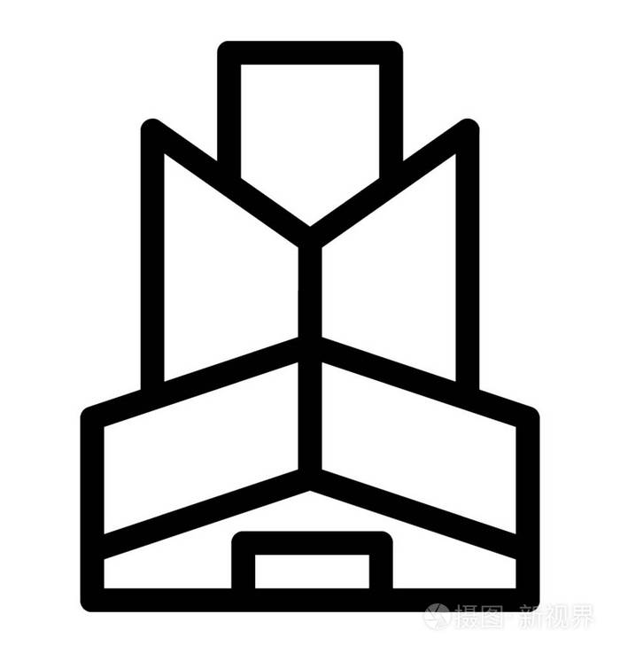 地平线线矢量图标