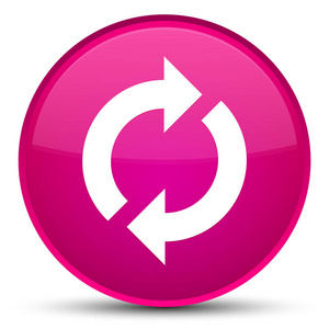 更新图标特殊粉红色圆形按钮