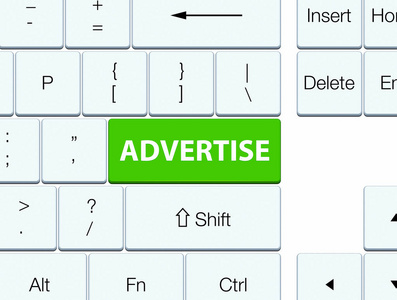广告软绿色键盘按钮