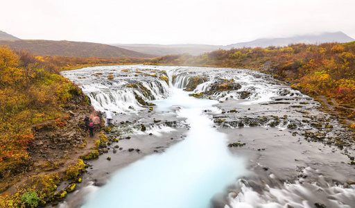 布鲁阿福斯瀑布在冰岛