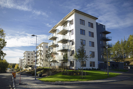 斯德哥尔摩的现代公寓建筑瑞典
