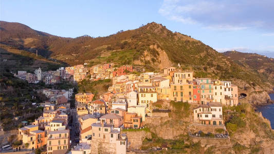 Manarola 鸟瞰图, 五土地, 意大利