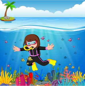 保护海洋海中潜水图片