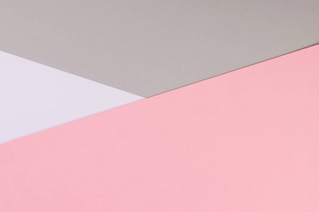 带粉红色和灰色背景的纸质组合情人节