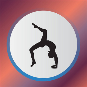 普拉提剪影图片