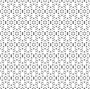 抽象几何无缝图案。重复几何黑白纹理