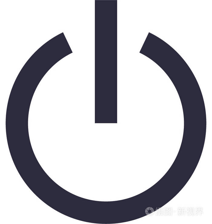 电源按钮矢量图标