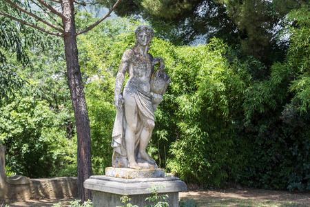 意大利, 坎帕尼亚, 拉韦洛, Cimbrone 别墅花园的雕像