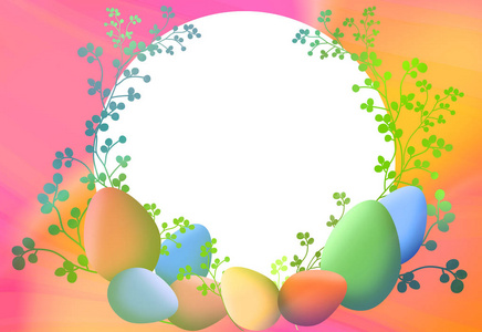 复活节彩蛋的抽象背景