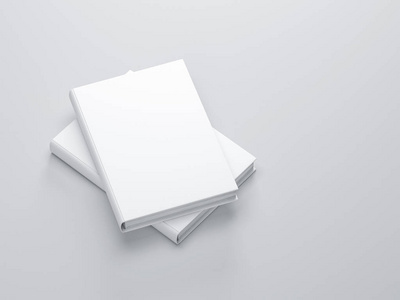 纸册页或书样机在白色背景.矢量样机.