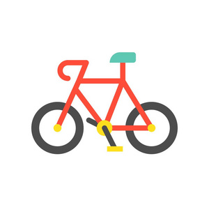 自行车, 自行车简单平面图标