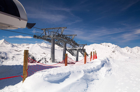 冬天风景在滑雪胜地, 坏 Hofgastein, 奥地利