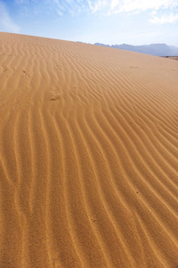 沙丘。干河 Araba 沙漠。约旦