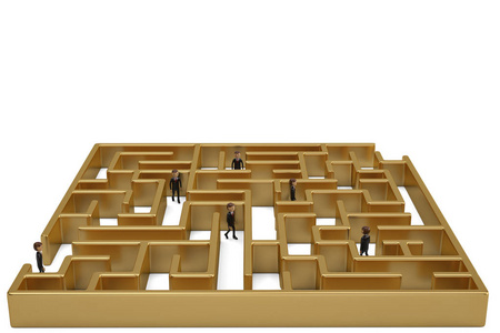 迷宫般的排水渠图片