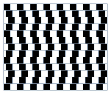 视觉欺骗-现代光学错觉.滑稽和不可能的形状谜语.打印图案或墙纸照片