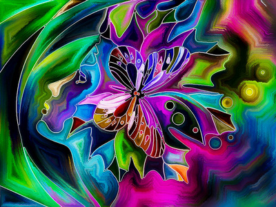 向前运动的领域圣诞背景, 闪亮的星星, 蝴蝶结, 五彩纸屑和五颜六色的