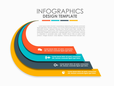 信息模板。矢量插图。可用于工作流布局关系图业务步骤选项横幅