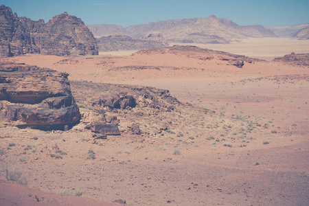 瓦迪鲁姆沙漠景观约旦