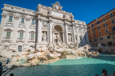 意大利罗马的许愿喷泉