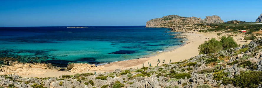 Falasarna 海滩克里特岛 panoranica