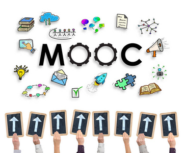 白板上的 Mooc 概念