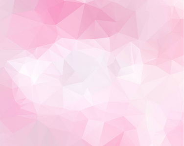 粉红三角背景设计。在折纸艺术中的几何背景